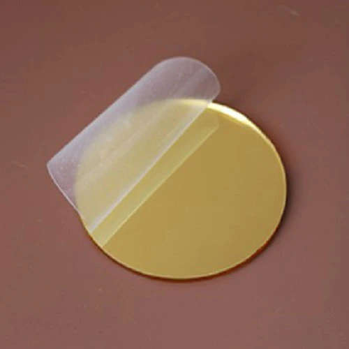 Gold Color Acrylic Mirror Sheet Wall Adhesive Back Mirror