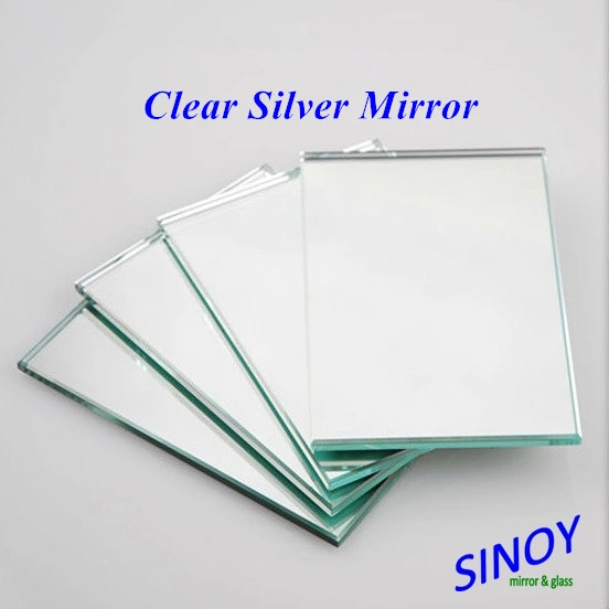 Double Coated 2mm to 6mm Waterproof Eco Friendly Clear Aluminum Mirror Glass