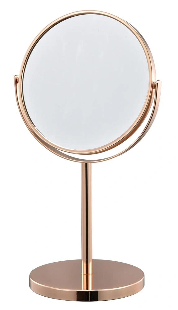 Household Bath Steel Chrome Plated Standing Cosmetic Mirror