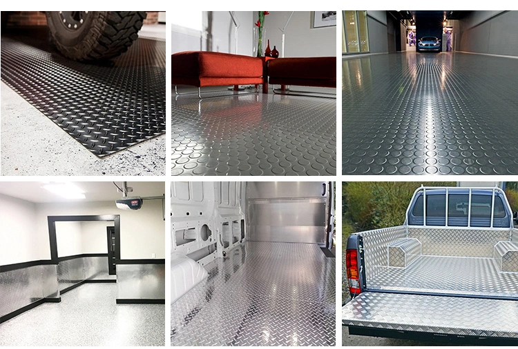 Antiskid Floor Hot Sales 304 4X8FT Stamped Checkered Decorative Stainless Steel Sheet