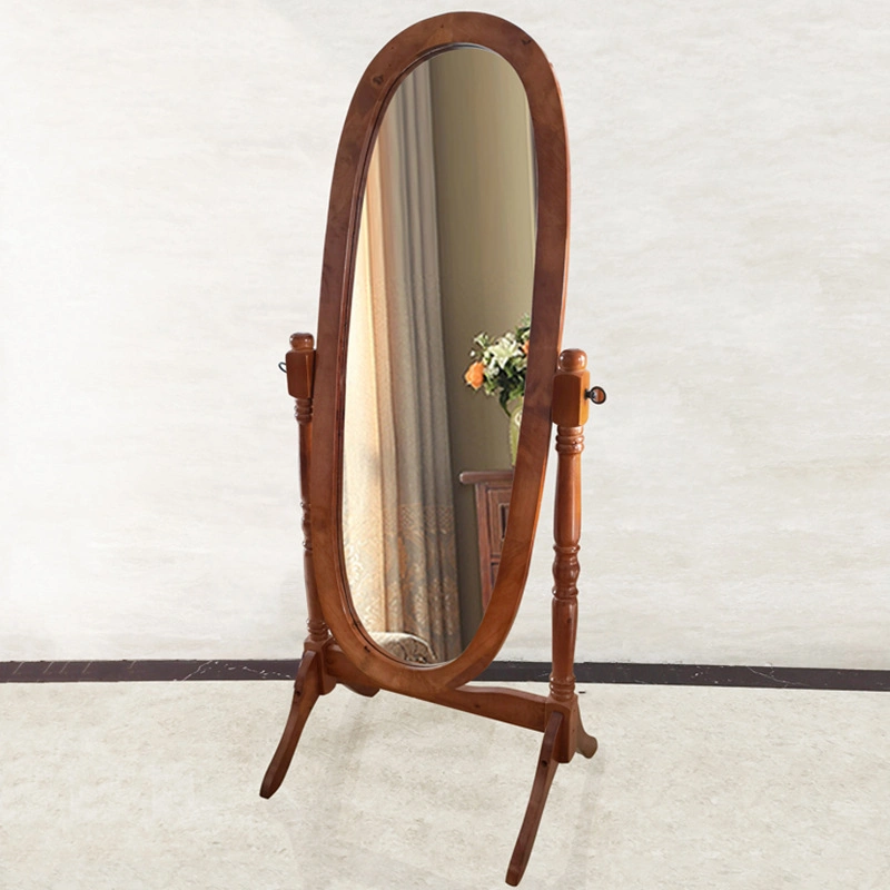 Floor Mirror Bedroom Vintage Wooden Dressing Mirror