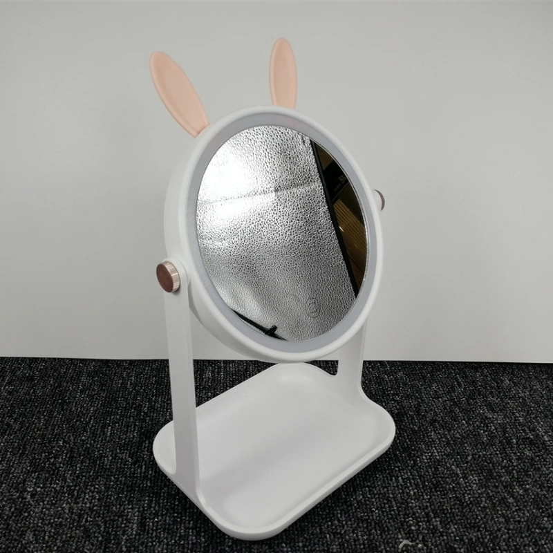 Rabbit Desktop Makeup Mirror Custom LED Cosmetics Smart Touch Mirror