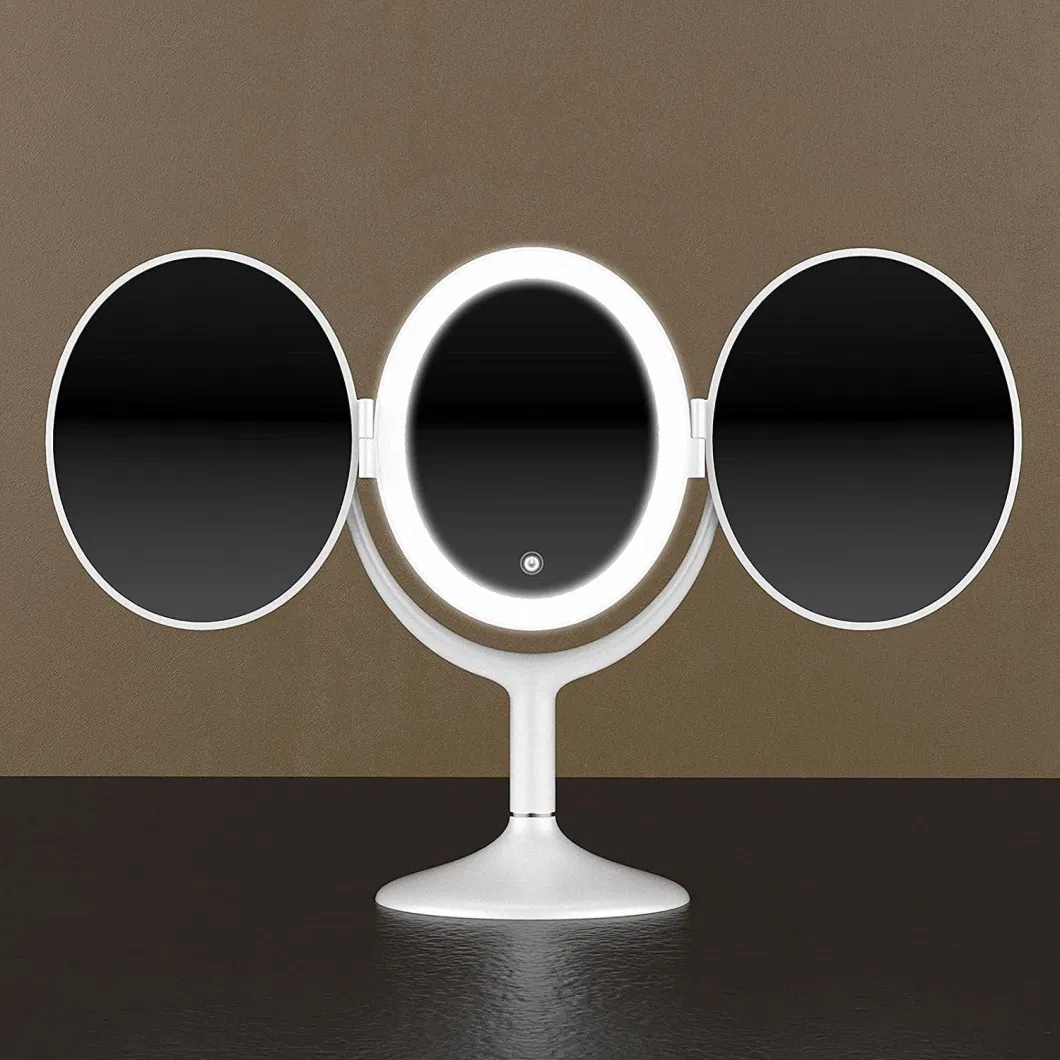 Three Fold Magnifying Mirror LED Cosmetic Mirror