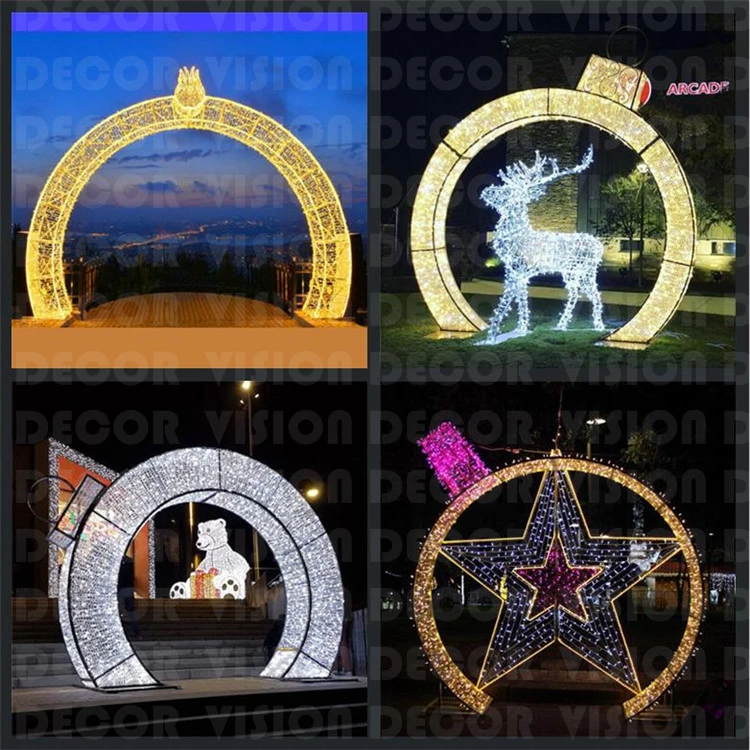 Festival LED 2D Rope Mirror Motif Lights for Christmas Decoration