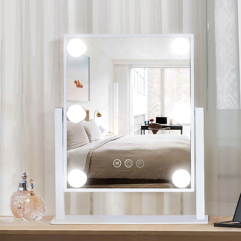 Hollywood Style Vanity Mirror Smart Touch Dimmer LED Bulbs Dressing Table Cosmetic Foldable Cheap LED Mirror GMH1505