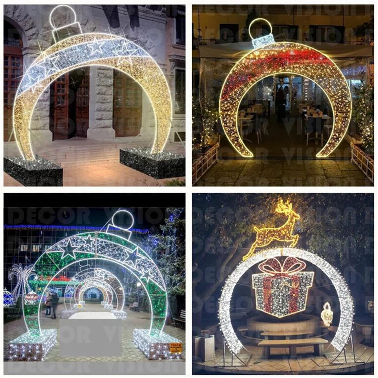 Festival LED 2D Rope Mirror Motif Lights for Christmas Decoration