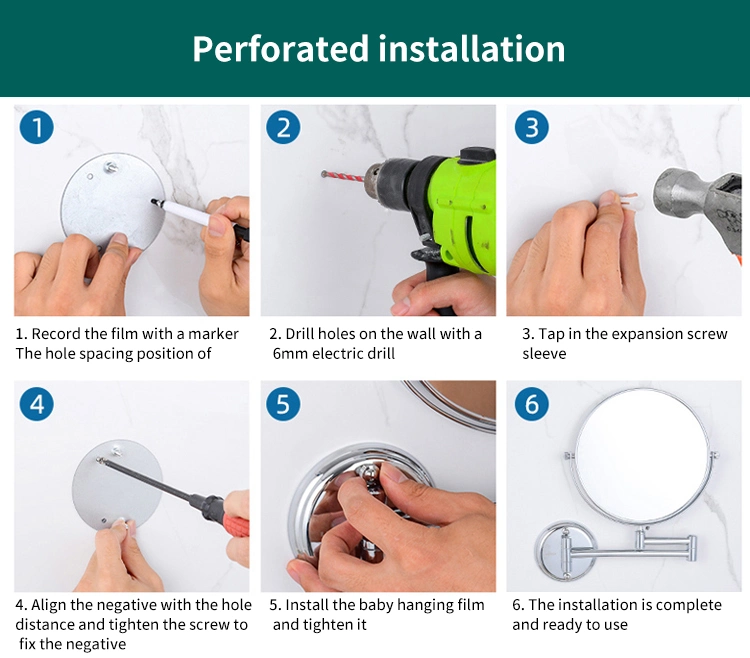 New Magnifying Shaving Mirror with LED Light