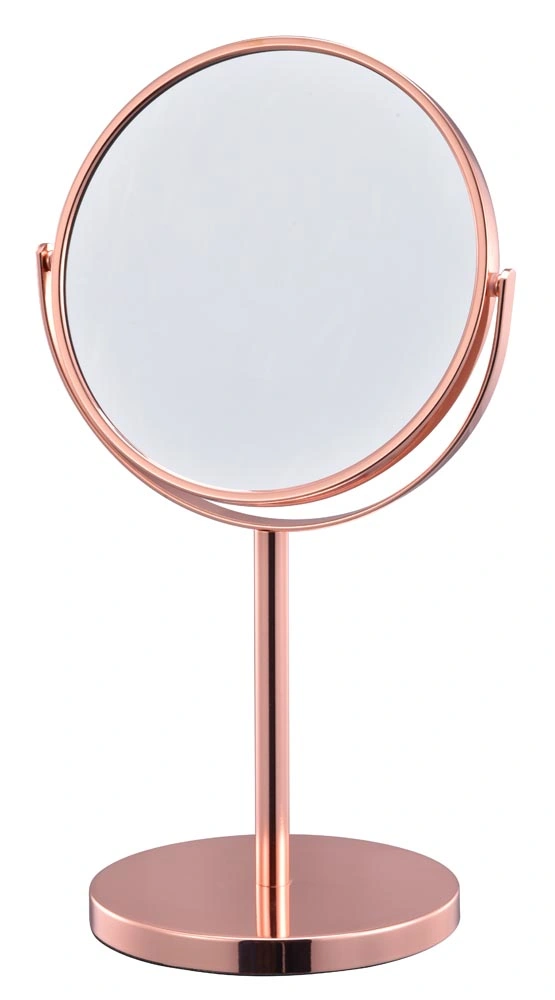 Household Bath Steel Chrome Plated Standing Cosmetic Mirror