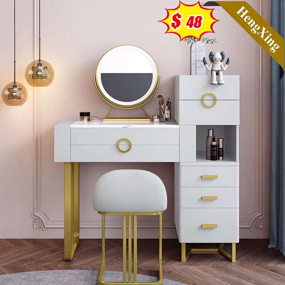 Nordic Light Luxury Italian Rock Top Make-up Vanity Dressing Table for Home Hotel Office