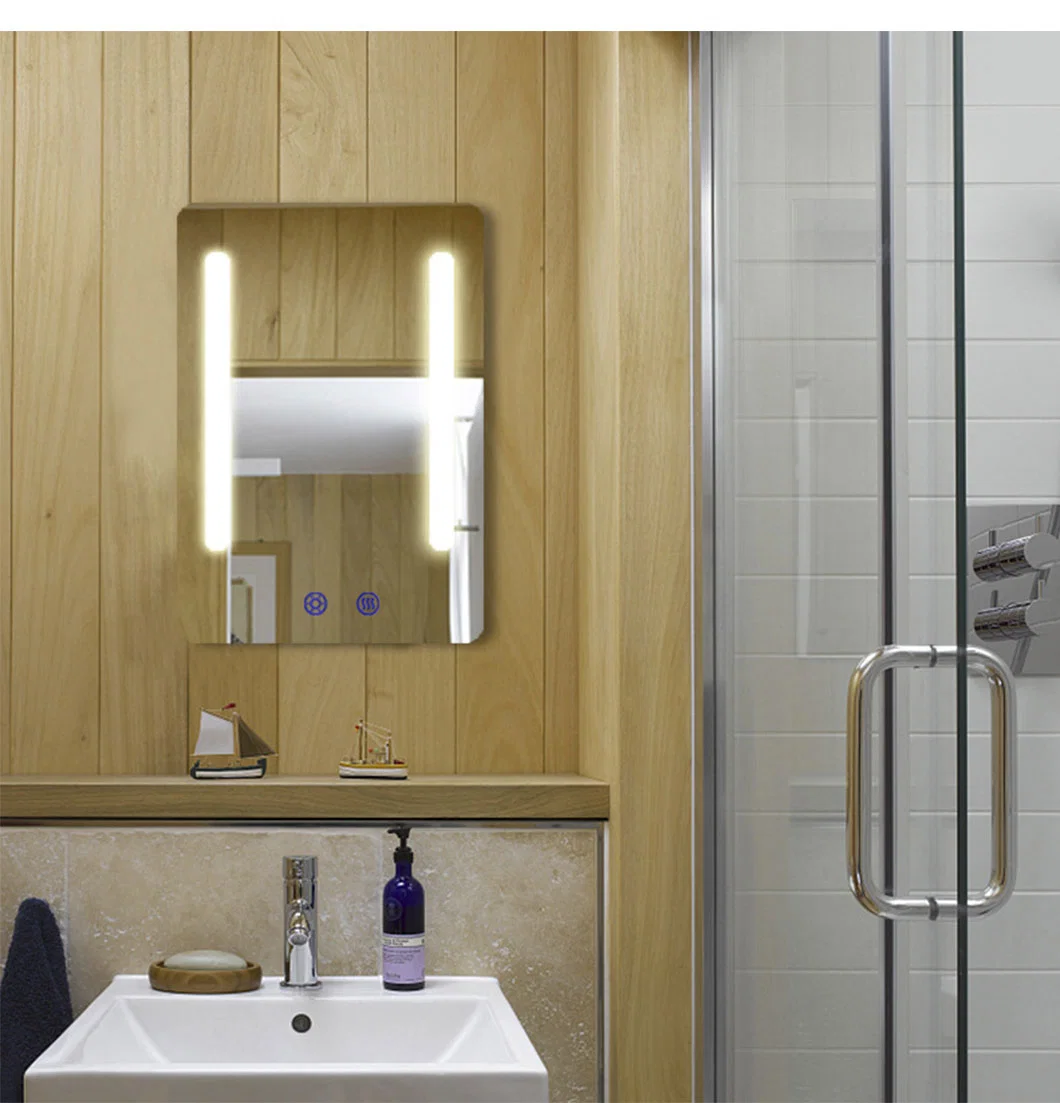 Both Vertical &amp; Horizontal Way LED Bathroom Lighting Mirror with Touch Switch