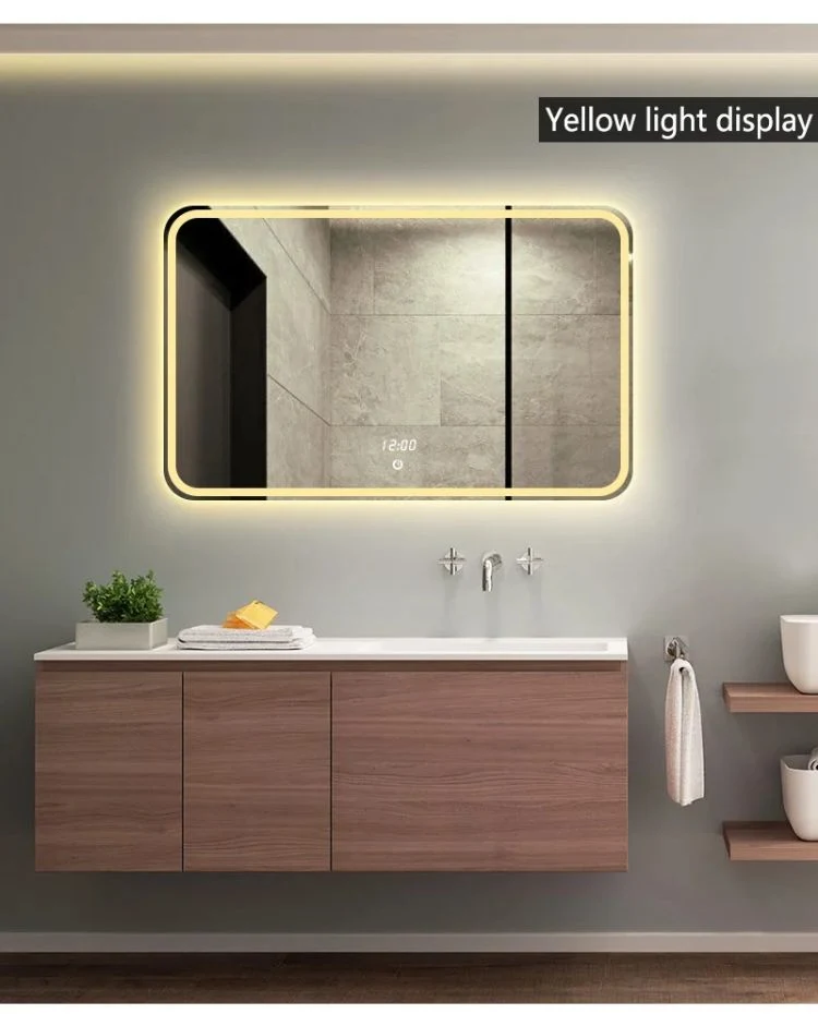 Wall Mounted Magnifying Makeup Mirror LED Light Smart Mirror with Speaker