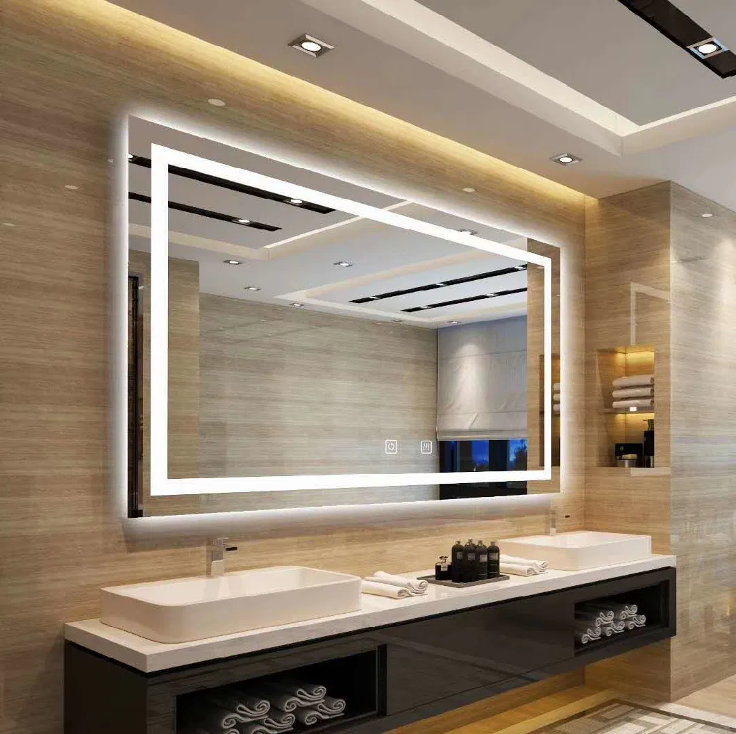 Customized LED Round Mirror for Makeup Vanity Salon with Bluetooth