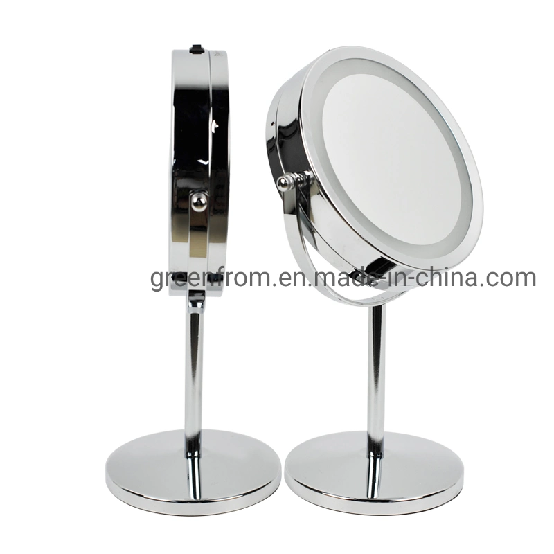 Greenfrom Dressing Table 7 Inch Lighted LED Table Cosmetic Makeup Mirror