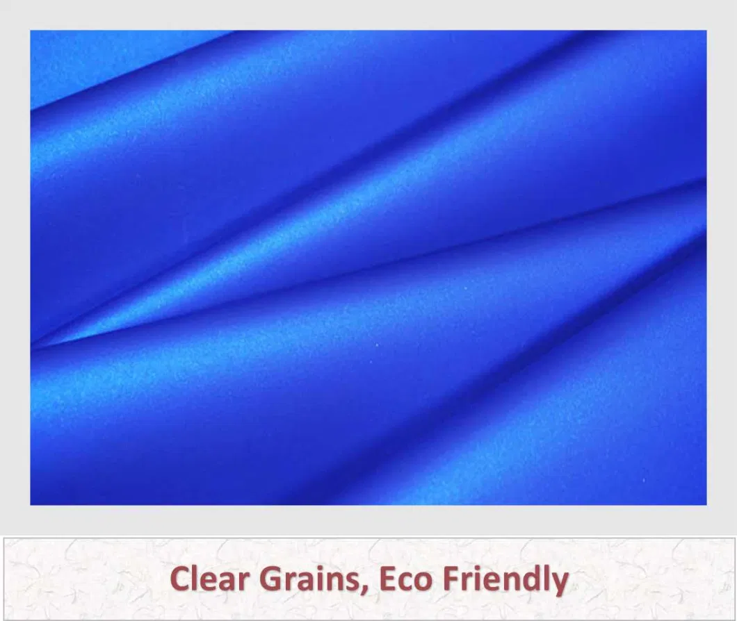 High Quality Plain Grain PU Artificial Faux Synthetic Leather (YX904)