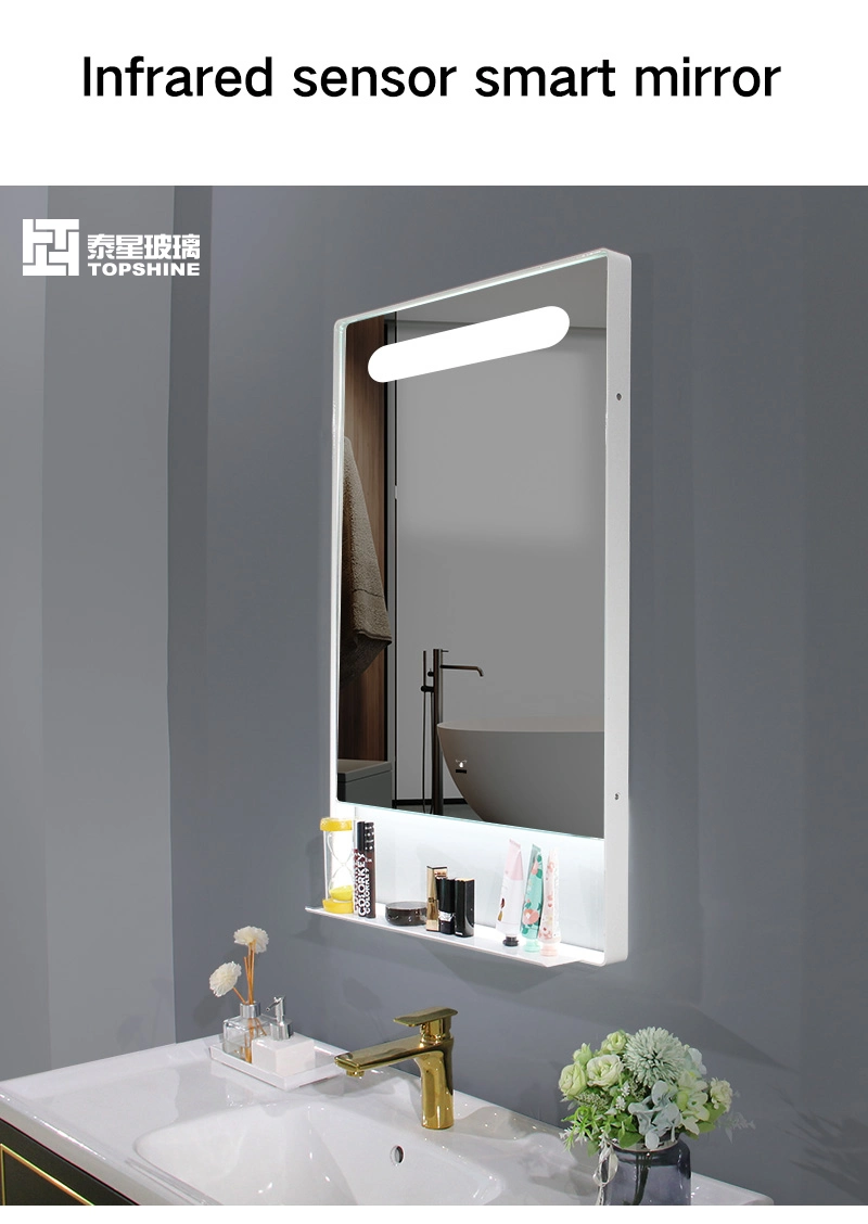 LED Mirror with Shelf LED Bathroom Vanity Mirror with Shelf