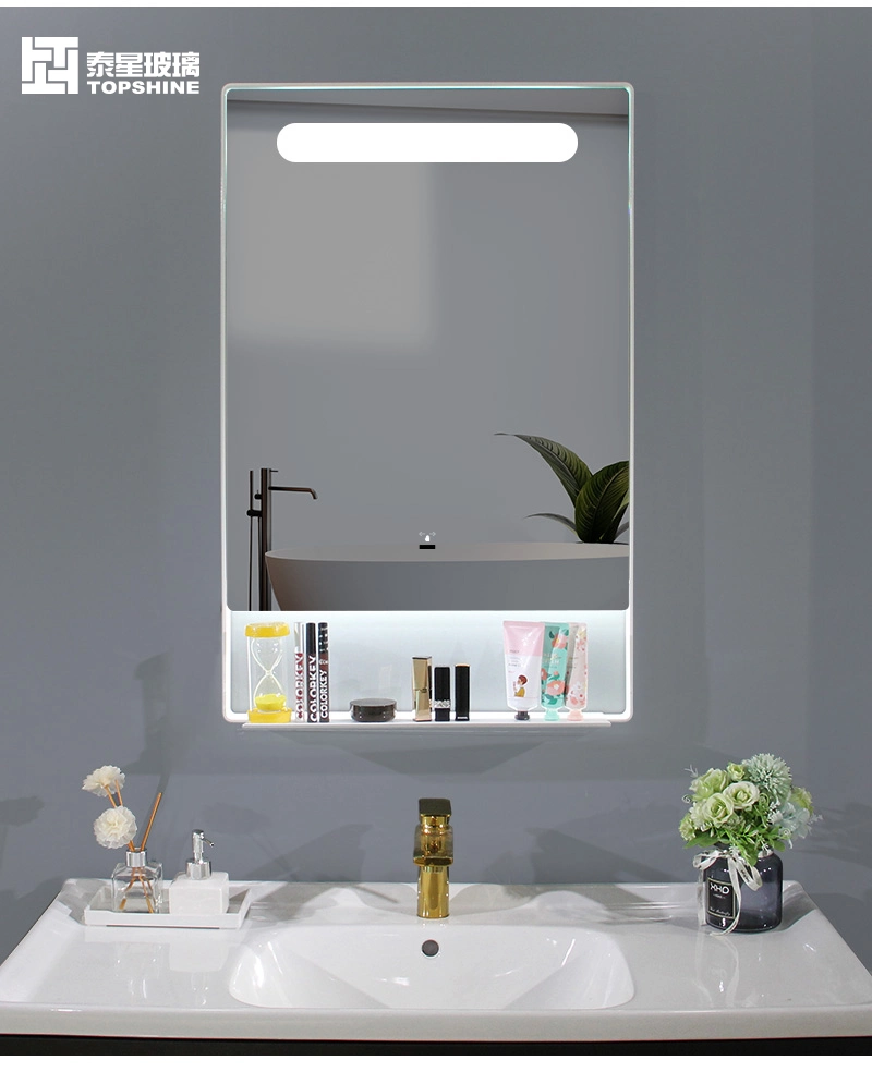 LED Mirror with Shelf LED Bathroom Vanity Mirror with Shelf