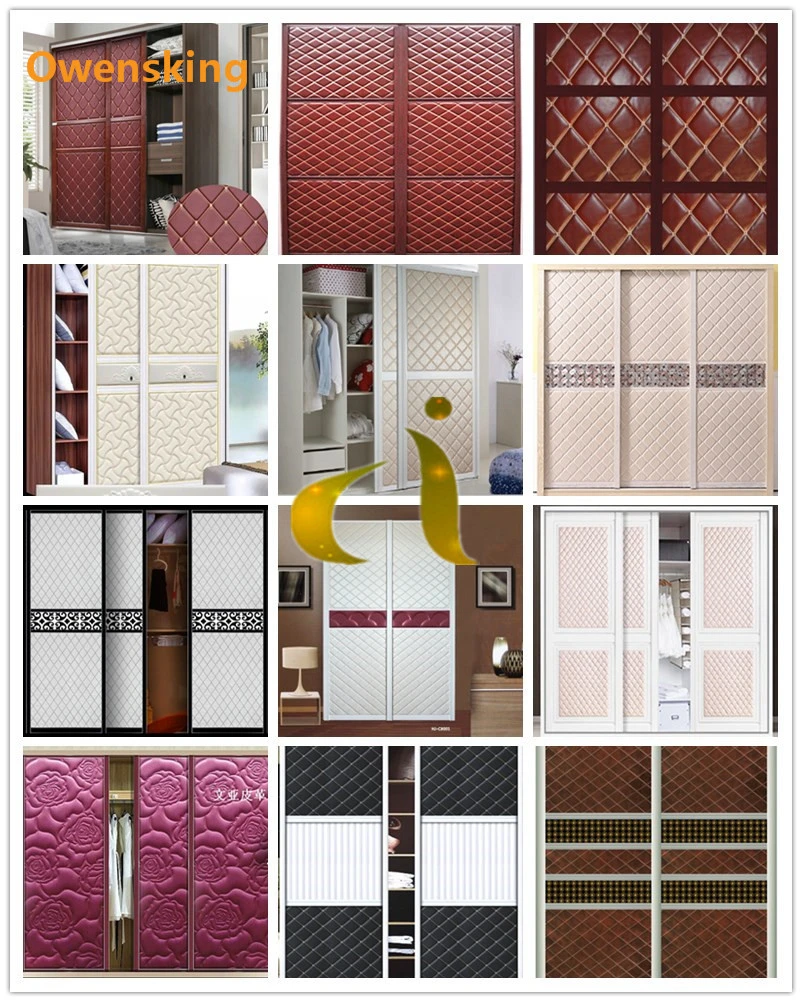 3D Customized Popular Patent/Mirror PU Artificial Leatherz, Synthetic Leather &amp; Cloth Leather