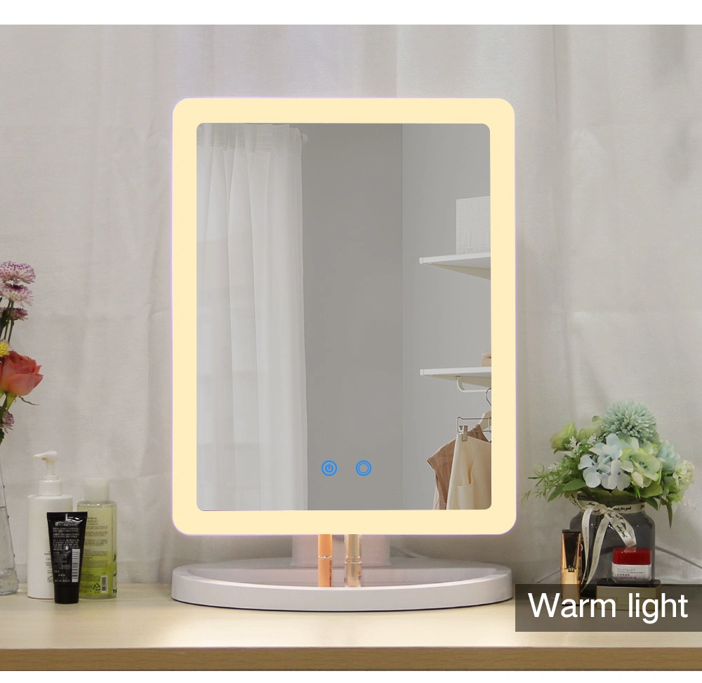 Tabletop Dimmable LED Makeup Mirror Smart LED Makeup Mirror