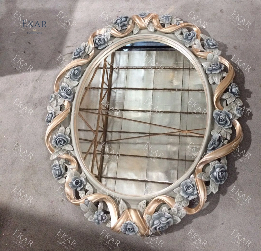 Antique Luxury Glass Dressing Table Dressing Room Mirror Vanity Mirror Set Dressing Table Living Room Decoration Set Mirrors