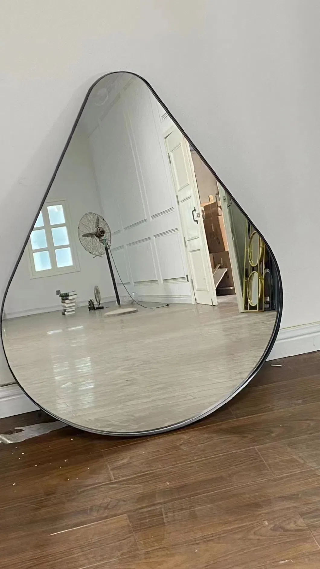 Metal Aluminum Framed Full Length Wall Hanging Mirror