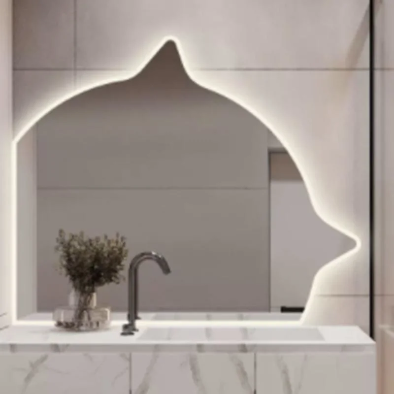 Frameless Special-Shaped Smart Wall-Mounted Bathroom Mirror