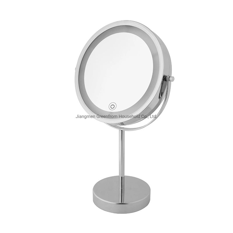 7 Inch Top-Ranking Metal Lighted Vanity Cosmetic Mirror Gmd740