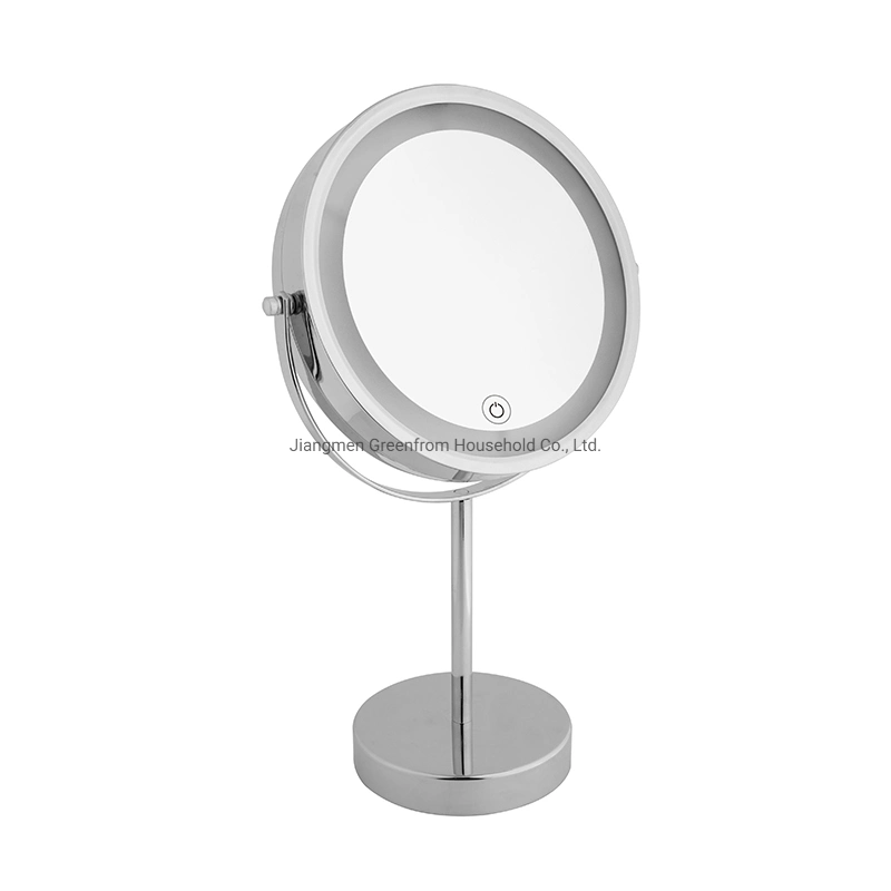 7 Inch Top-Ranking Metal Lighted Vanity Cosmetic Mirror Gmd740