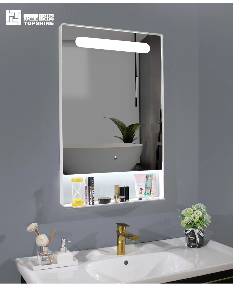 LED Mirror with Shelf LED Bathroom Vanity Mirror with Shelf