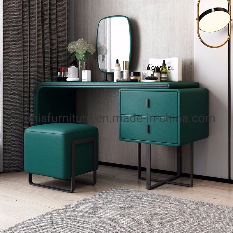 (MN-MDS33) Wood Dressing Table with Stool and Makeup Mirror