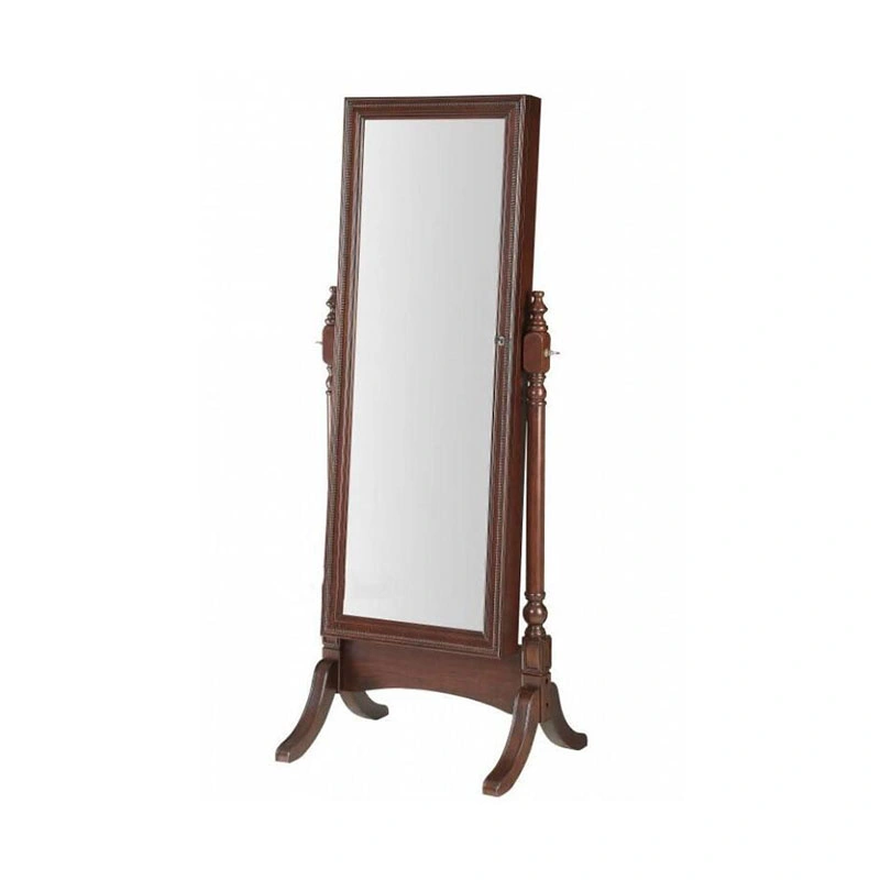 American Rose Gold Mahogany Dressing Mirror Retro Floor