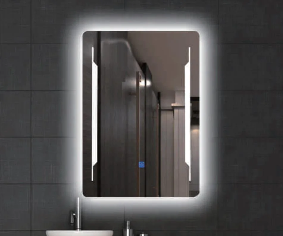 Salon Stand Bathroom Mirrors Silver Wooden Mirror Wall Mirror