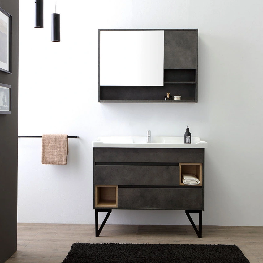 Huge Storge Decorative Modern MDF Bathroom Cabinet Combo