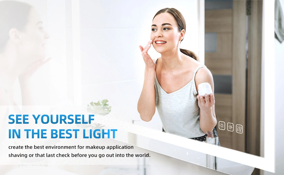 Hot Selling Circular Smart LED Mirror for Hotel Decorative Wall Mirrors Large Bathroom Mirror