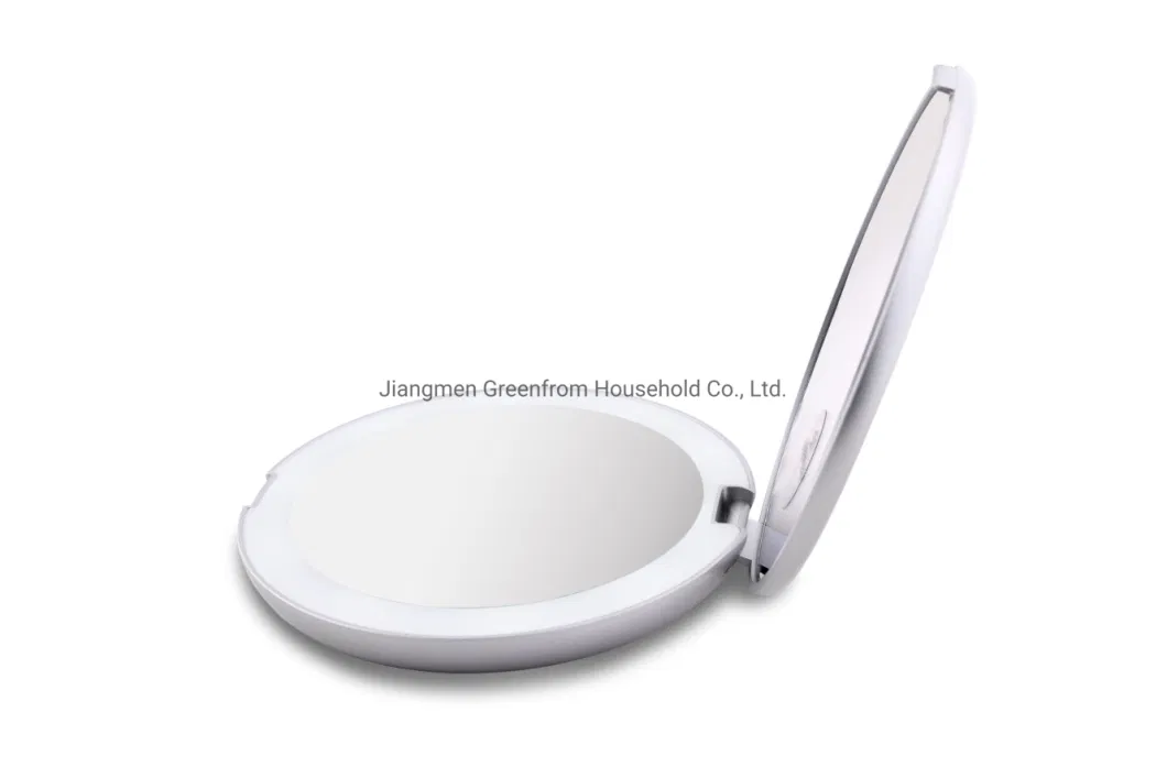 Magnification LED Lighted Travel Makeup Compact Mirror