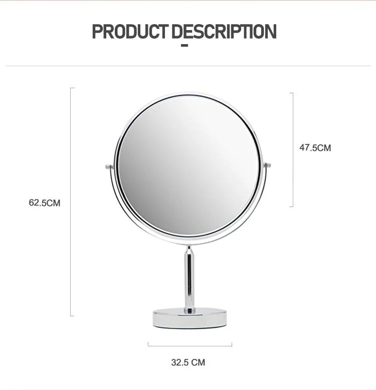 Factory Directly 11 Inch Glass Magnifier Tabletop Vanity Framed Cosmetic Table Makeup Mirror Gmj1101