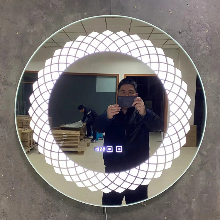 New Design Home Makeup 3 Color Illuminated Round Bathroom LED Mirror