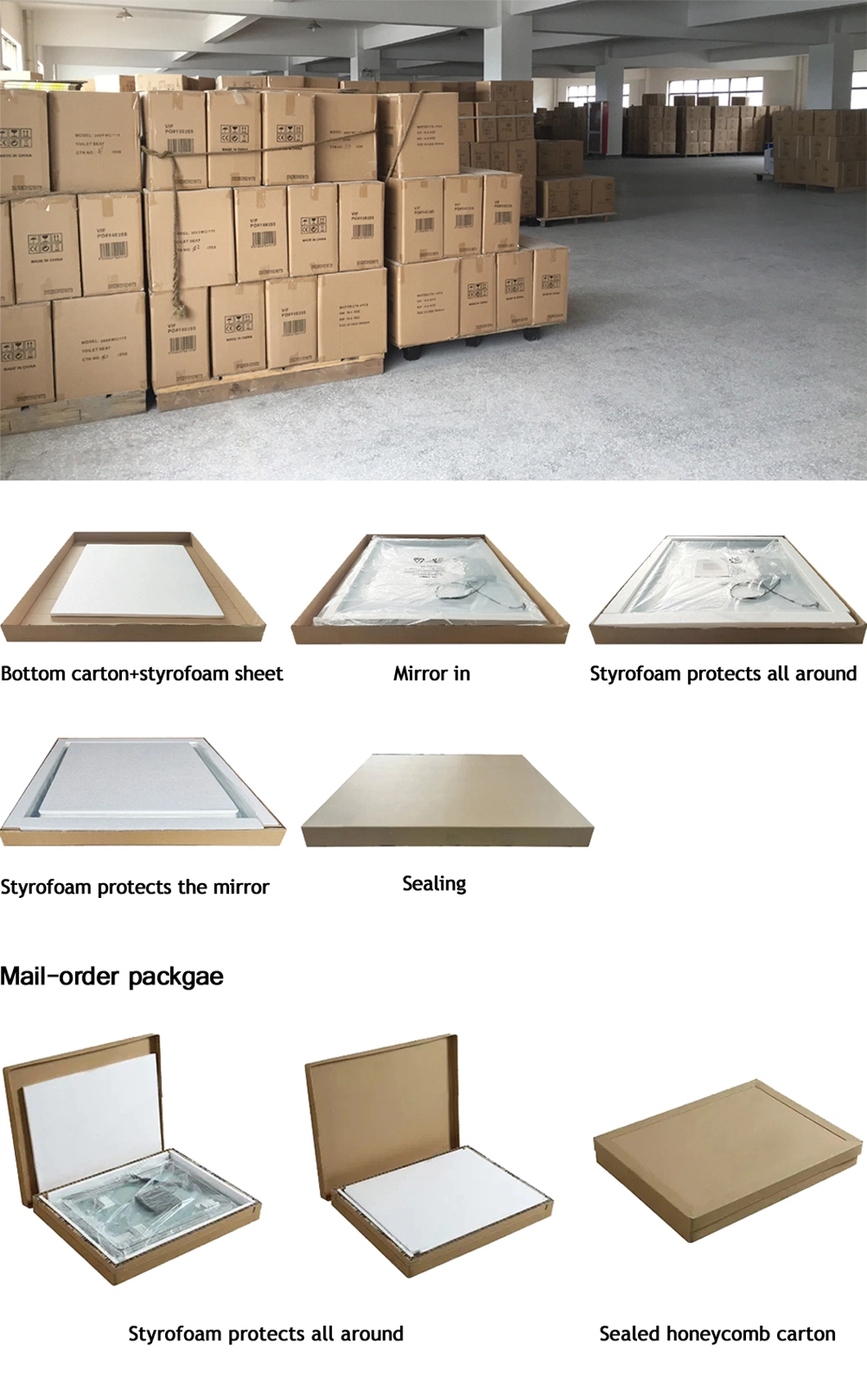 Frameless Illuminated Smart Large Light Wall Mirror LED Mirror Bathroom