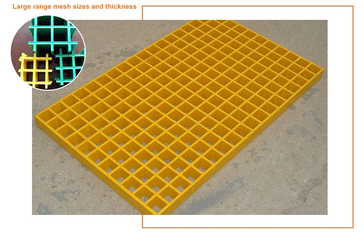 High Quality Plastic FRP Fiberglass Platform Walkway Floor Grating