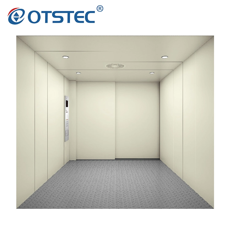 Guaranteed Quality Large Space Warehouse Cargo Painted Steel Freight Elevator