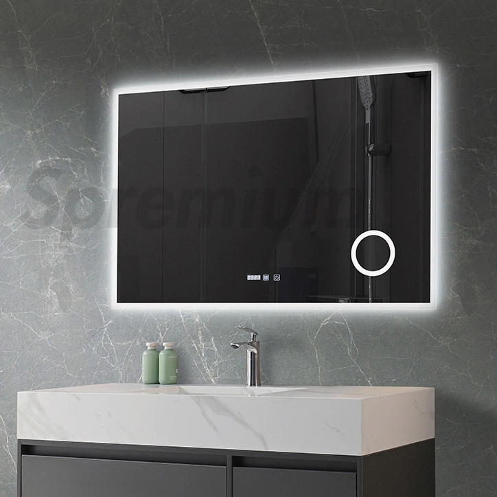 Wall Mounted Half Round Bathroom Wall Mirror Smart Mirror Large Half Moon LED Mirror with High Quality