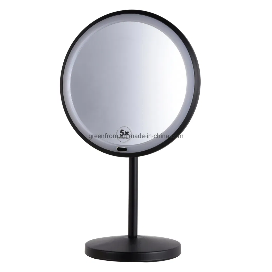 2024 New 8 Inch Large Lighted Table Vanity Mirror for Makeup