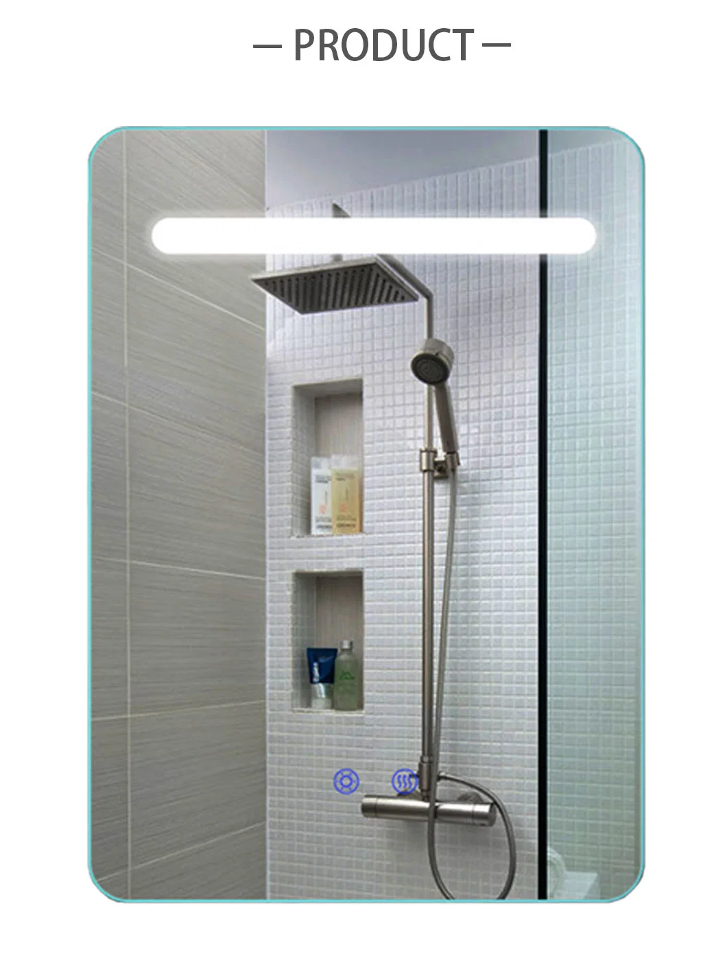 Customized Square Frameless Home Decoration Make up Rectangular Bathroom Mirrors