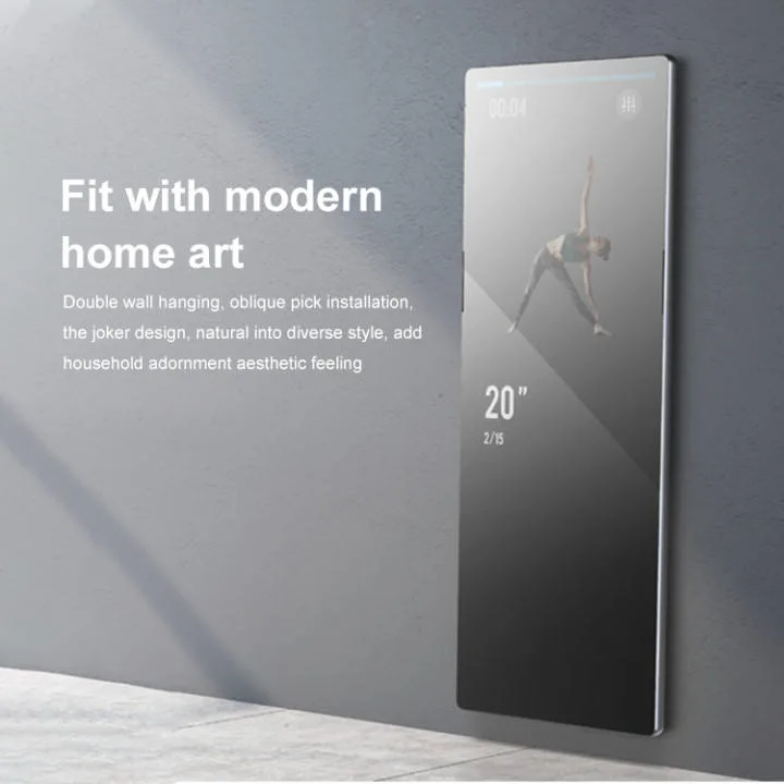 Smart Mirror Fitness Mirror Interactive Digital Glass Magic Mirror for Workout Exercise Gym Yoga Kiosk