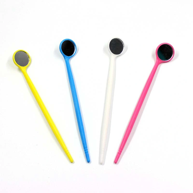 Colored Magnifying Dental Mouth Mirrors Anti Fog Lens