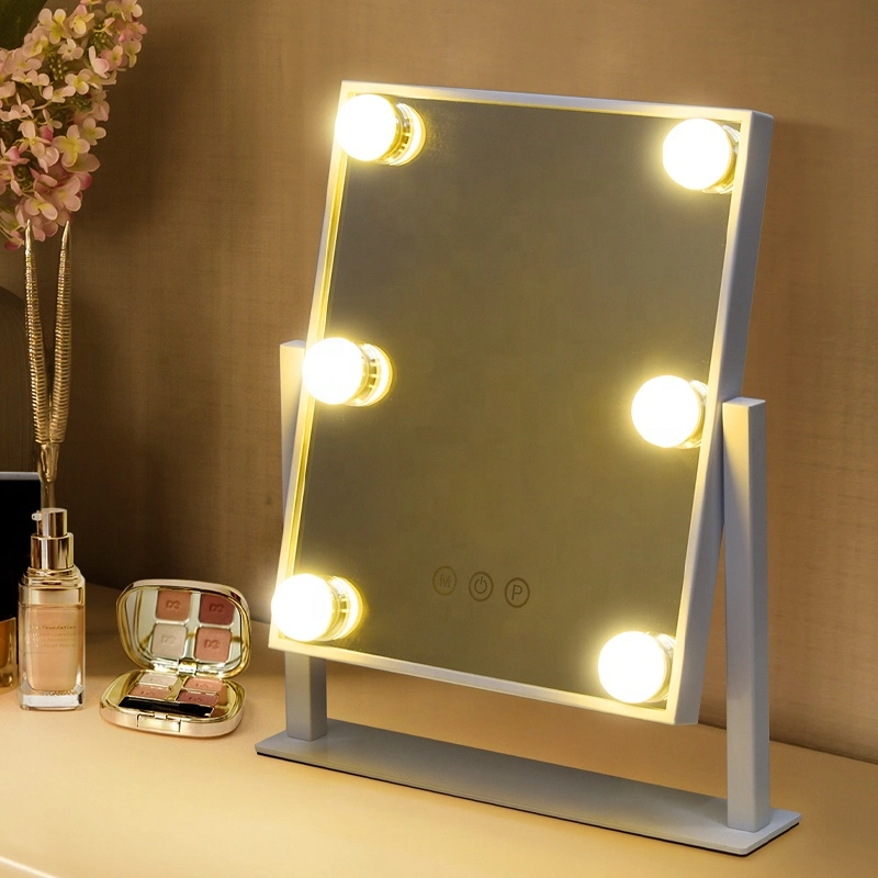 Hollywood Style Vanity Mirror Smart Touch Dimmer LED Bulbs Dressing Table Cosmetic Foldable Cheap LED Mirror GMH1505