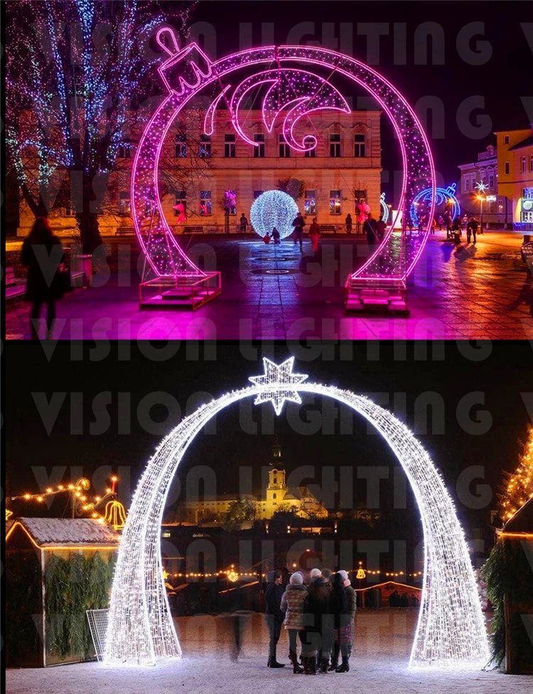 Festival LED 2D Rope Mirror Motif Lights for Christmas Decoration