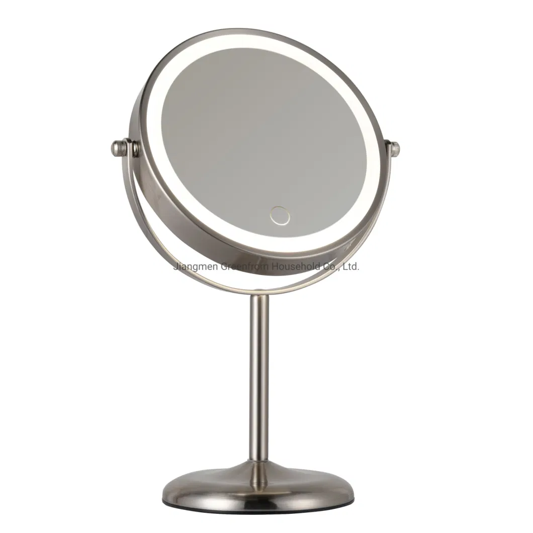 Tabletop Vanity Mirror Makeup Cosmetics Double Sides LED Mirror Gmd740