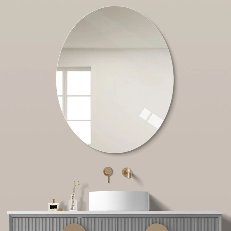 Wall Mounted Bathroom Make-up Cosmetic Round Square Arch Oval Rectangle Frameless Mirror