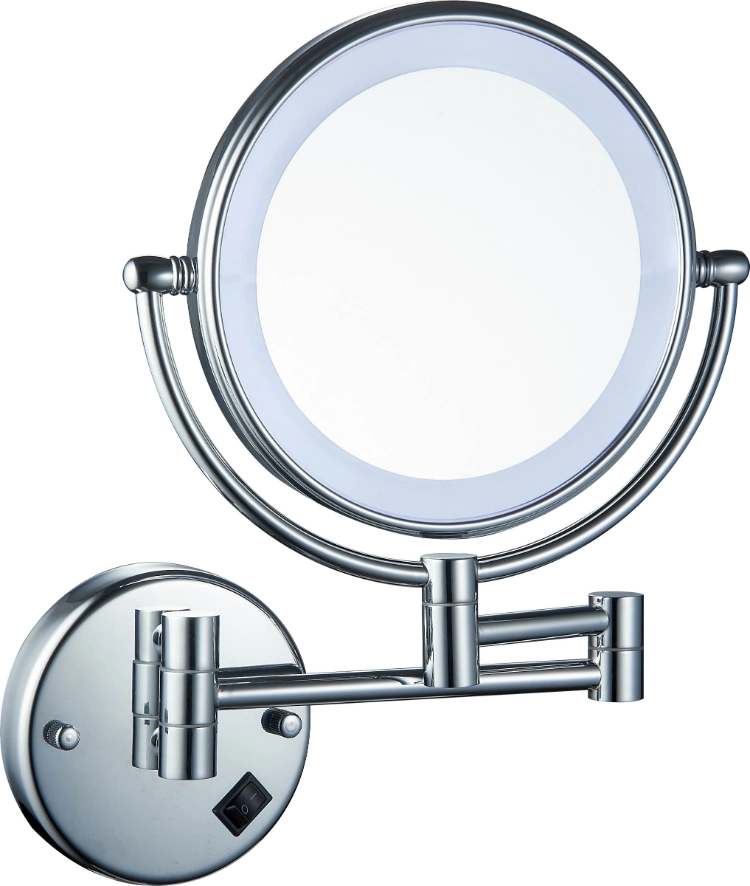 Brass 9 Inch Makeup Mirror Round Shaving Mirror