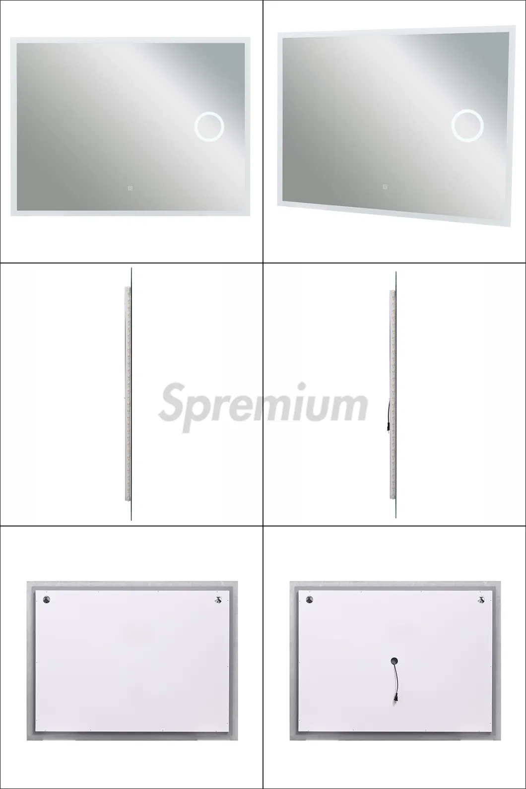 Big Mirror with LED Light LED Mirror 120 Cm Smart Vanity Mirror with HD LED Magnifying Mirror Bathroom Mirror Smart Mirror Wall Mirror Espejo Con Luz